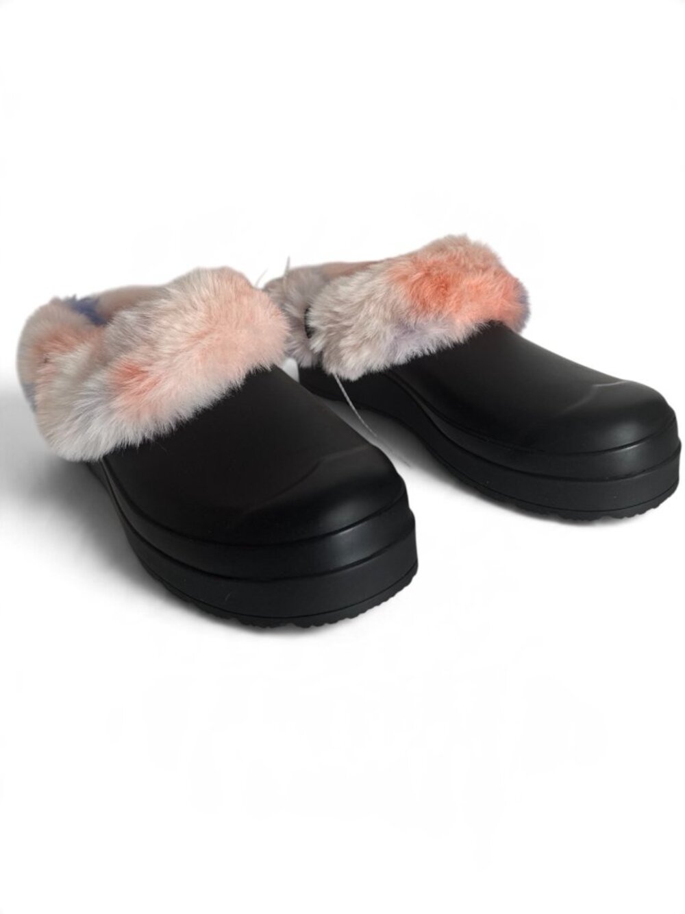 New Hunter Play Sherpa Colorful Slip on Waterproof Rubber Clogs Women US 11 UK 9